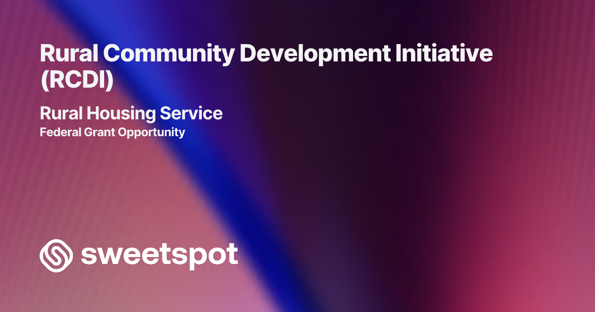 Rural Community Development Initiative (RCDI)