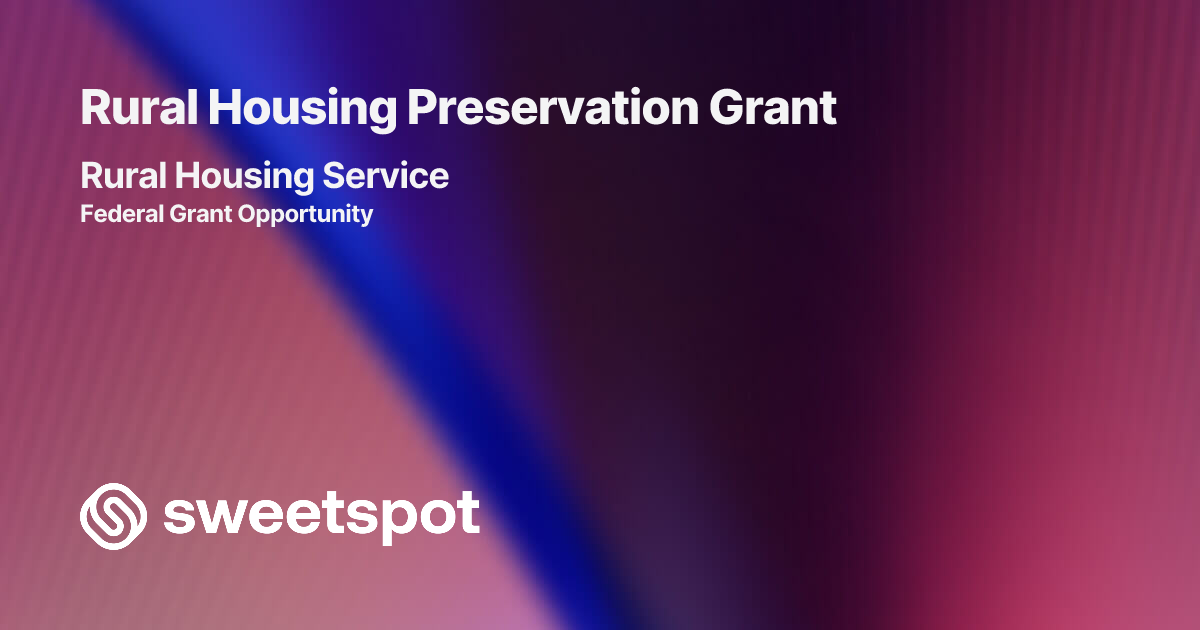 Rural Housing Preservation Grant