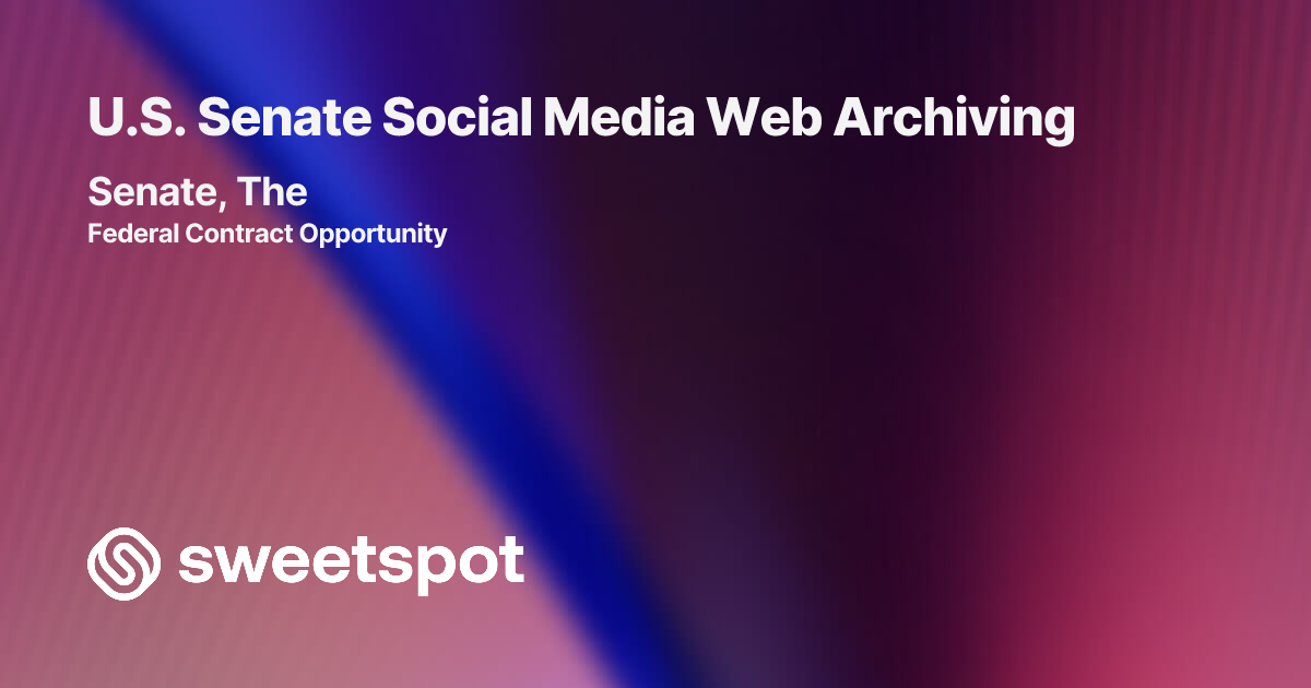 U.S. Senate Social Media Web Archiving