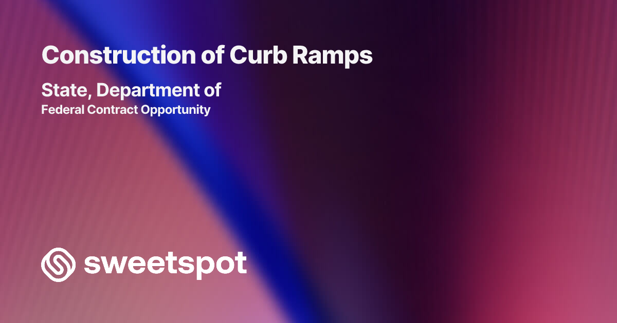 Construction of Curb Ramps
