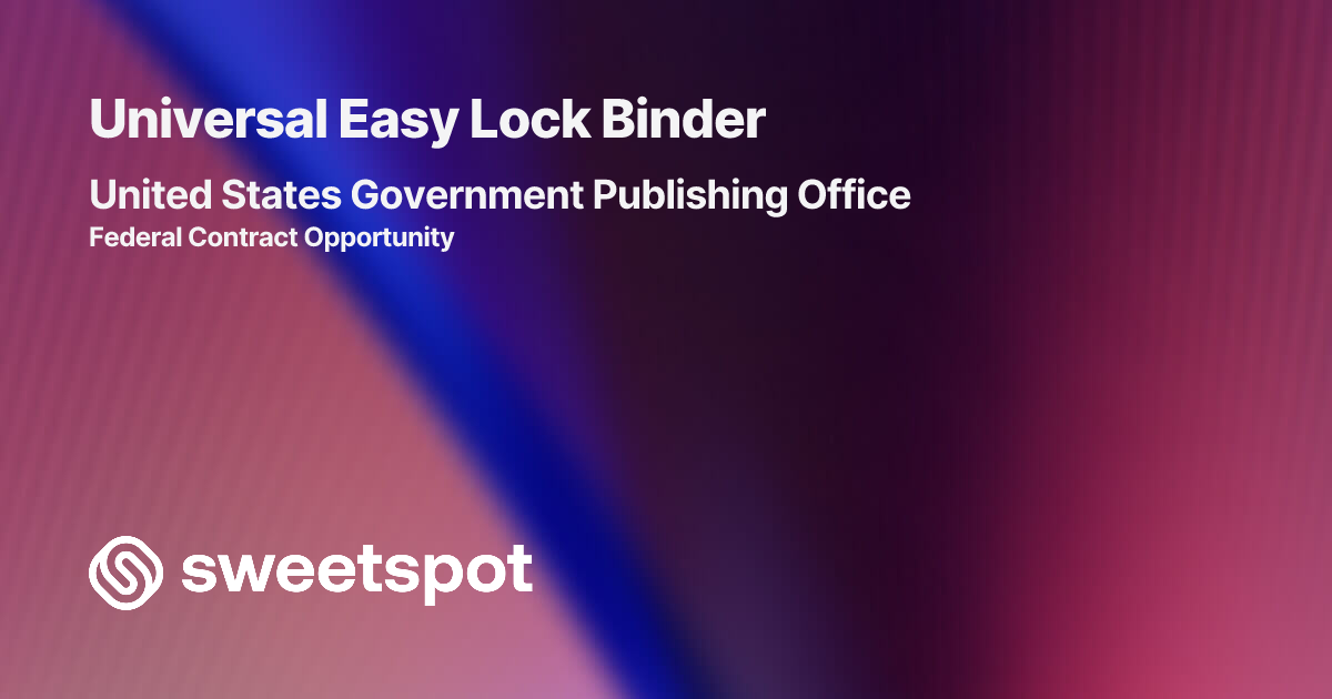 Universal Easy Lock Binder