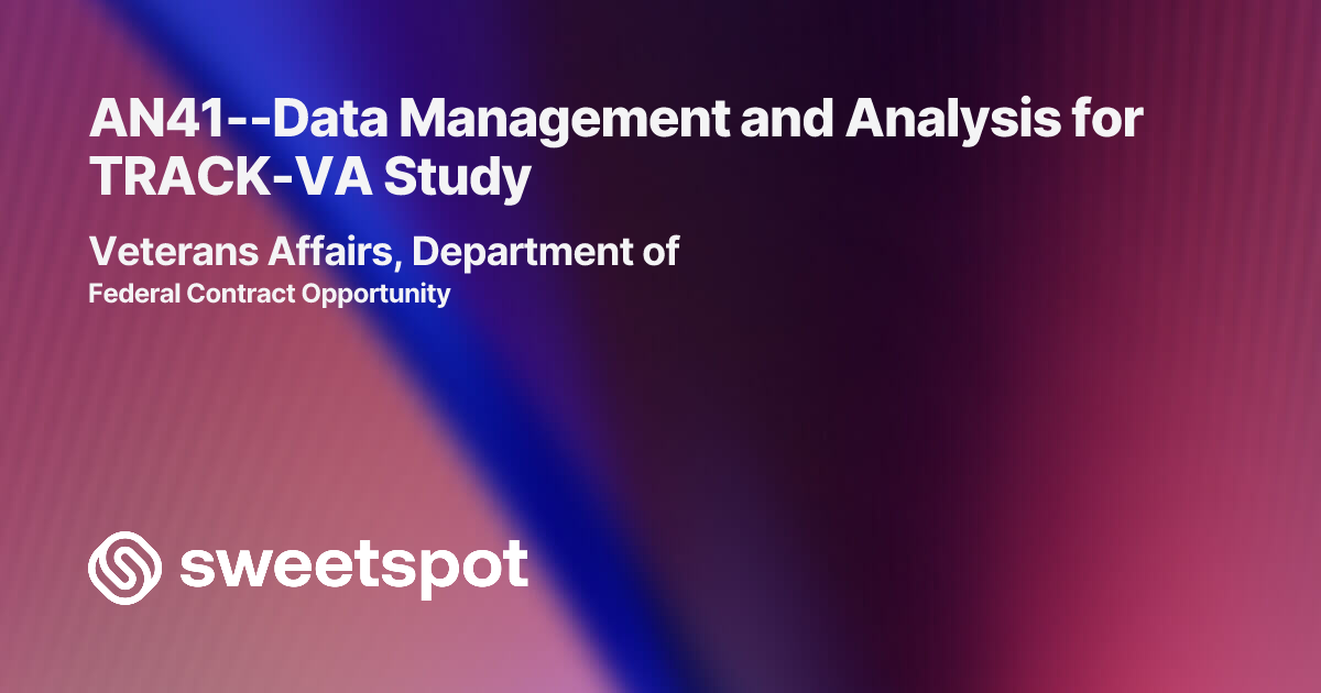 AN41--Data Management and Analysis for TRACK-VA Study