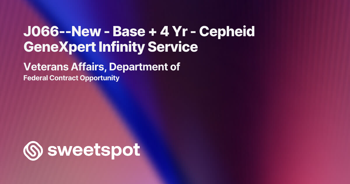 J066--New - Base + 4 Yr - Cepheid GeneXpert Infinity Service