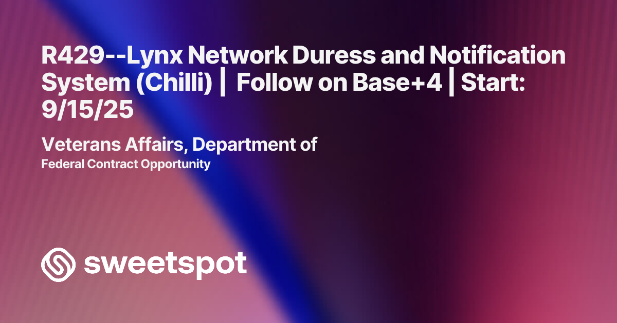 R429--Lynx Network Duress and Notification System (Chilli) | Follow on ...