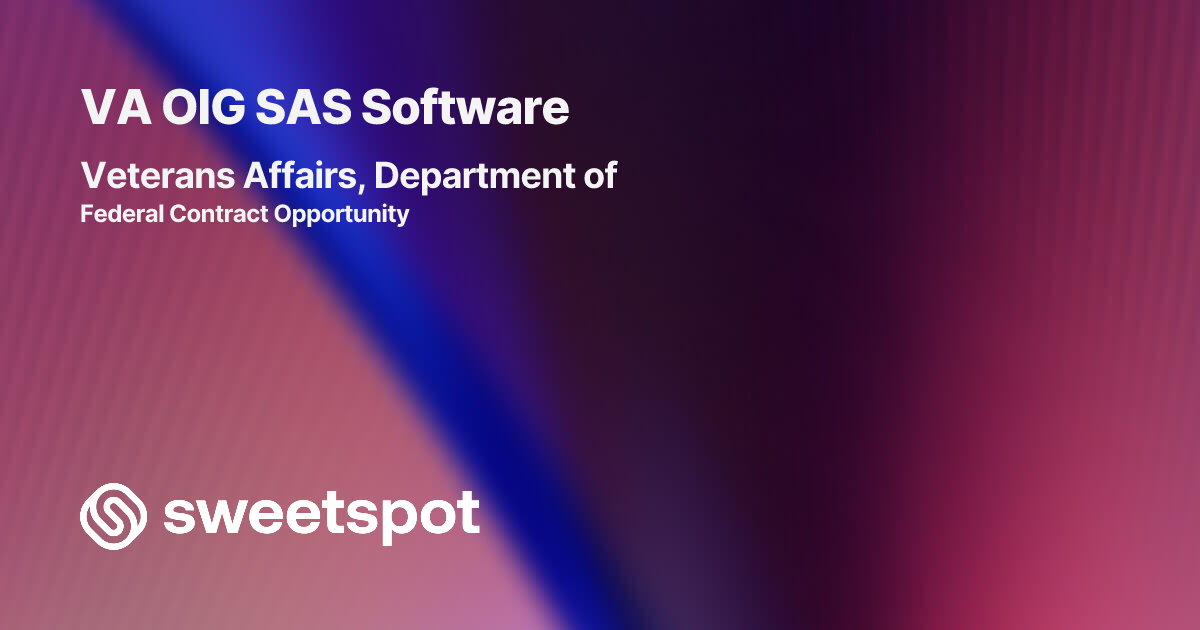VA OIG SAS Software